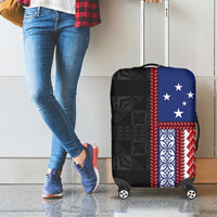 Samoa Flag Luggage Cover Ula Fala With Samoan Siapo LT05 - Polynesian Pride