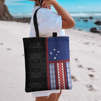Samoa Flag Tote Bag Ula Fala With Samoan Siapo LT05 - Polynesian Pride