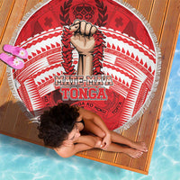 Tonga Rugby Mate Ma'a Beach Blanket Tongan Pride Unique Style LT05 - Polynesian Pride