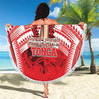 Tonga Rugby Mate Ma'a Beach Blanket Tongan Pride Unique Style LT05 - Polynesian Pride