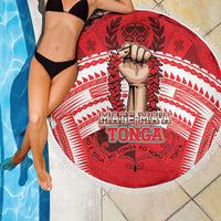 Tonga Rugby Mate Ma'a Beach Blanket Tongan Pride Unique Style LT05 - Polynesian Pride