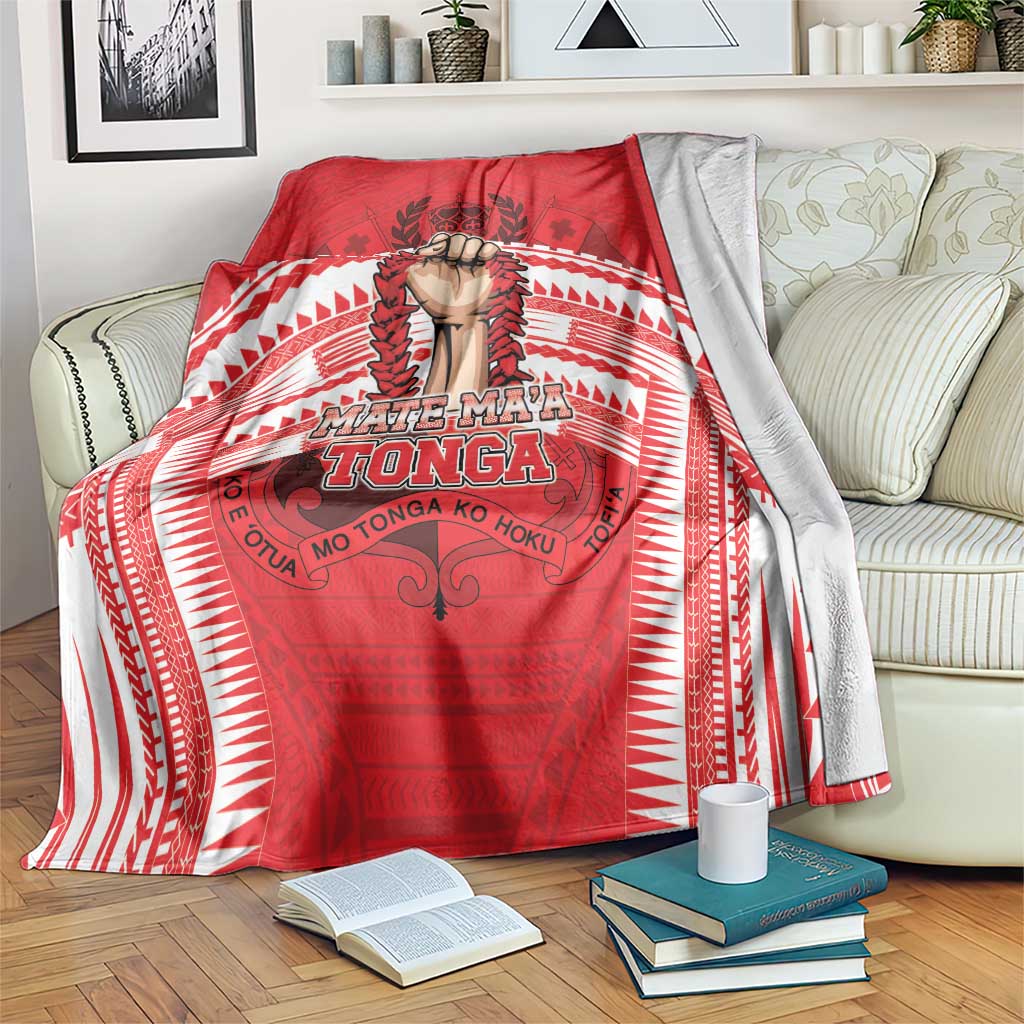 Tonga Rugby Mate Ma'a Blanket Tongan Pride Unique Style LT05 Red - Polynesian Pride