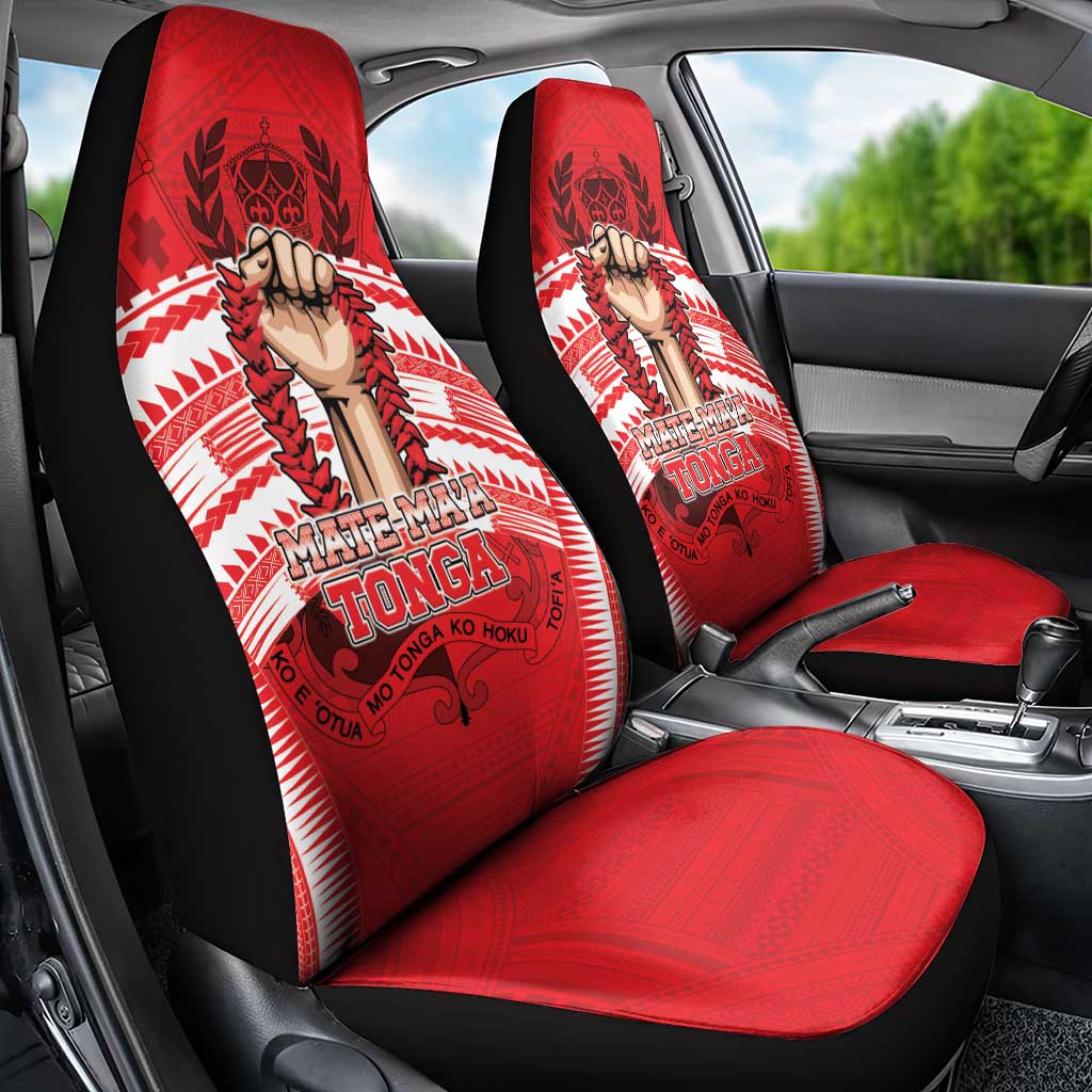 Tonga Rugby Mate Ma'a Car Seat Cover Tongan Pride Unique Style LT05 - Polynesian Pride