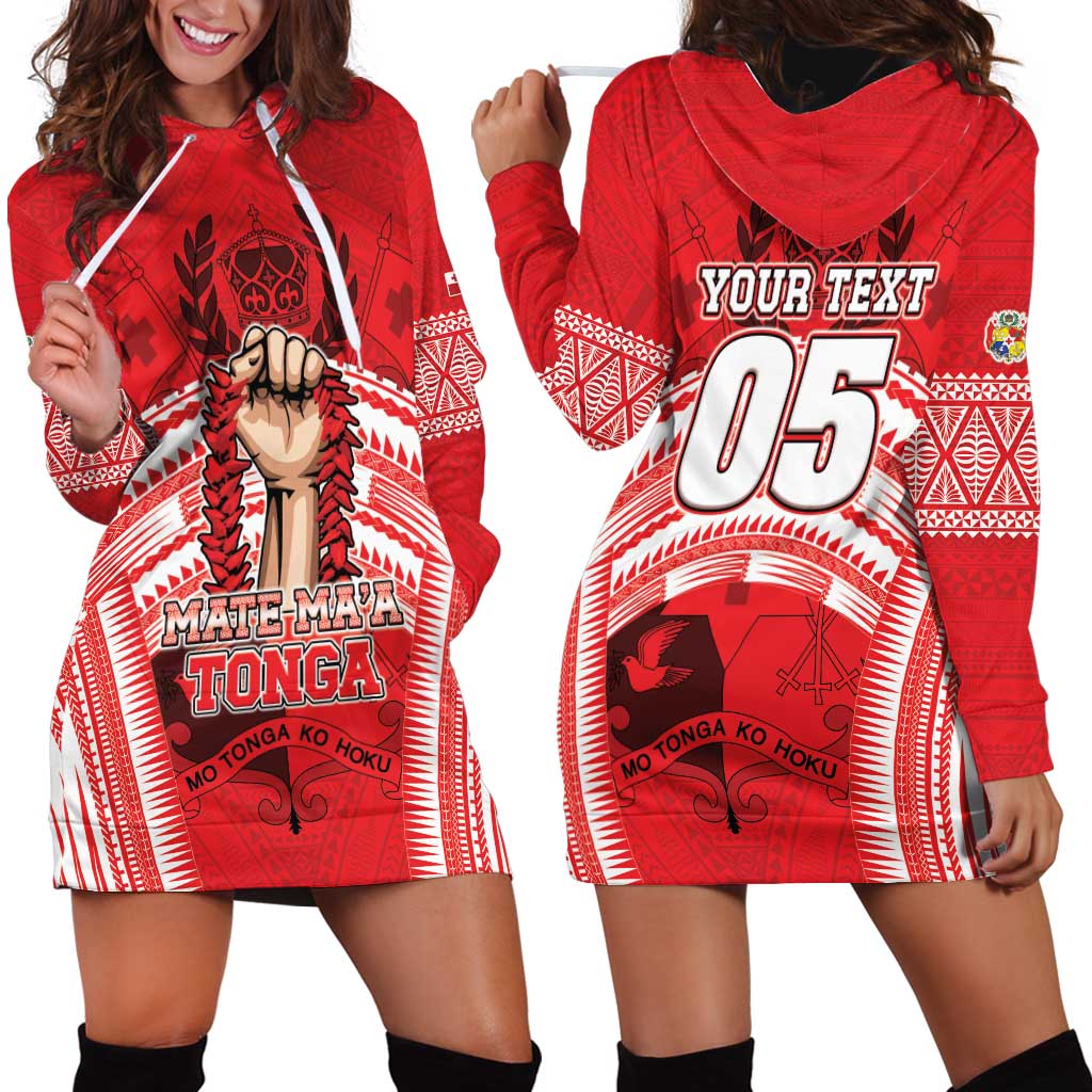 Custom Tonga Rugby Mate Ma'a Hoodie Dress Tongan Pride Unique Style LT05 - Polynesian Pride