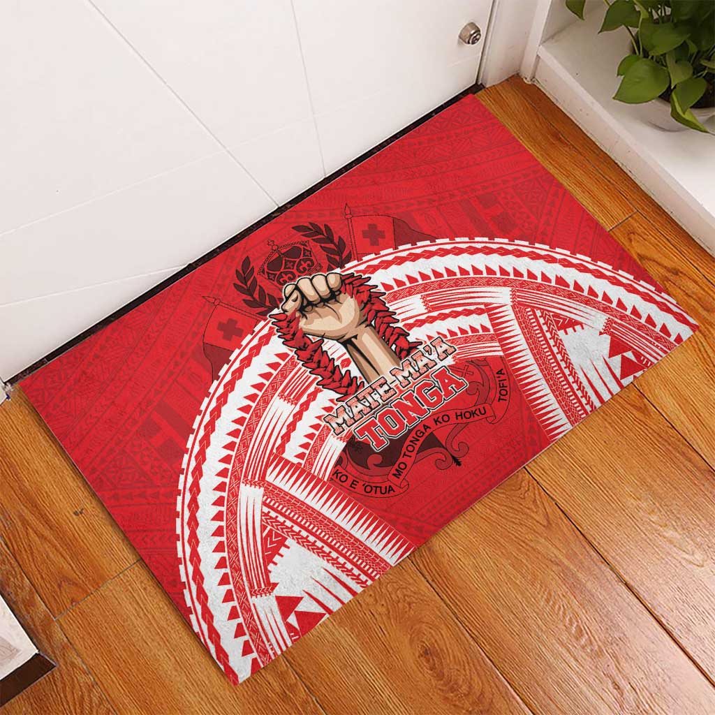 Tonga Rugby Mate Ma'a Rubber Doormat Tongan Pride Unique Style LT05 - Polynesian Pride