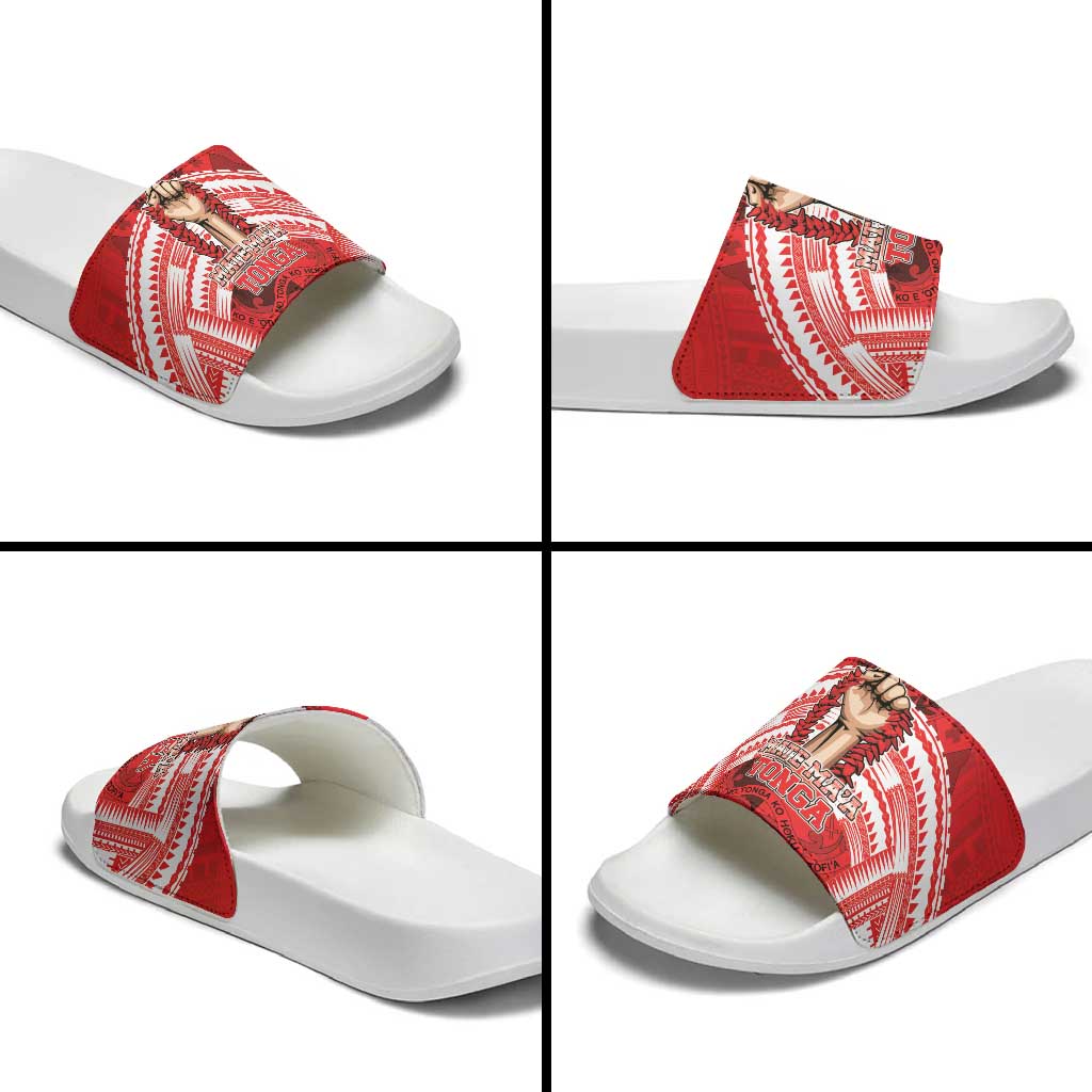 Tonga Rugby Mate Ma'a Slide Sandals Tongan Pride Unique Style LT05 - Polynesian Pride
