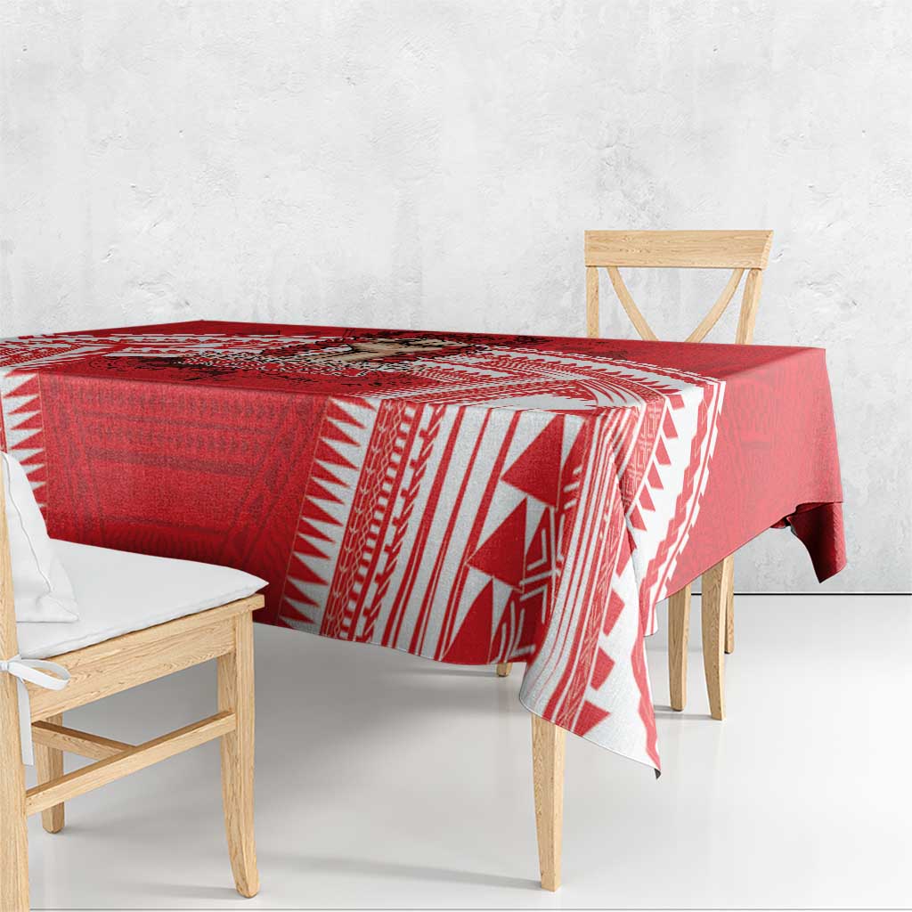 Tonga Rugby Mate Ma'a Tablecloth Tongan Pride Unique Style LT05 - Polynesian Pride