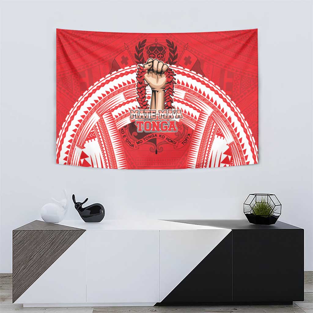 Tonga Rugby Mate Ma'a Tapestry Tongan Pride Unique Style LT05 - Polynesian Pride