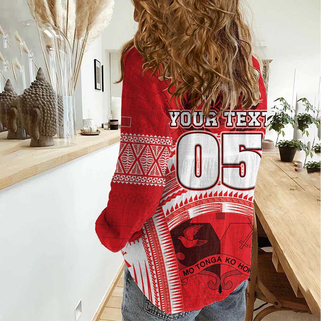 Custom Tonga Rugby Mate Ma'a Women Casual Shirt Tongan Pride Unique Style LT05 - Polynesian Pride