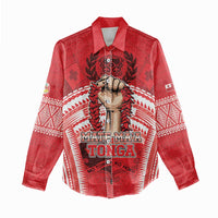 Custom Tonga Rugby Mate Ma'a Women Casual Shirt Tongan Pride Unique Style LT05 - Polynesian Pride