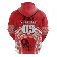Custom Tonga Rugby Mate Ma'a Zip Hoodie Tongan Pride Unique Style LT05 - Polynesian Pride