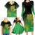 New Zealand Aotearoa Ruru Family Matching Long Sleeve Bodycon Dress and Hawaiian Shirt Maori Fern Art Green