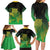 New Zealand Aotearoa Ruru Family Matching Long Sleeve Bodycon Dress and Hawaiian Shirt Maori Fern Art Green