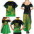 New Zealand Aotearoa Ruru Family Matching Summer Maxi Dress and Hawaiian Shirt Maori Fern Art Green