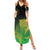 New Zealand Aotearoa Ruru Family Matching Summer Maxi Dress and Hawaiian Shirt Maori Fern Art Green