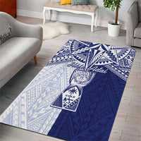 Northern Mariana Islands And Guam Area Rug Latte Stone With Tribal Pattern LT05 - Polynesian Pride