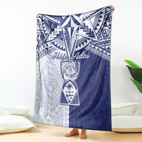 Northern Mariana Islands And Guam Blanket Latte Stone With Tribal Pattern LT05 - Polynesian Pride