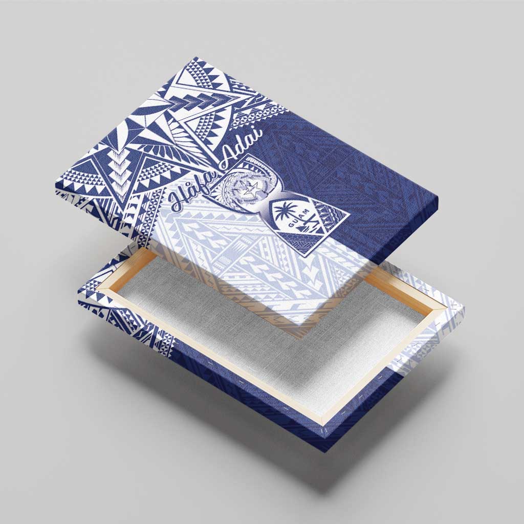 Northern Mariana Islands And Guam Canvas Wall Art Latte Stone With Tribal Pattern LT05 - Polynesian Pride