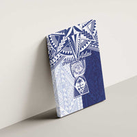 Northern Mariana Islands And Guam Canvas Wall Art Latte Stone With Tribal Pattern LT05 - Polynesian Pride