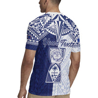Personalised Northern Mariana Islands And Guam Rugby Jersey Latte Stone With Tribal Pattern LT05 - Polynesian Pride