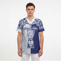 Personalised Northern Mariana Islands And Guam Scrub Top Latte Stone With Tribal Pattern LT05 - Polynesian Pride
