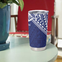 Northern Mariana Islands And Guam Tumbler Cup Latte Stone With Tribal Pattern LT05 - Polynesian Pride