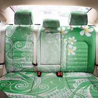 Polynesian Jellyfish Back Car Seat Cover With Plumeria Green LT05 - Polynesian Pride