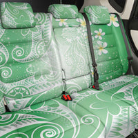Polynesian Jellyfish Back Car Seat Cover With Plumeria Green LT05 - Polynesian Pride