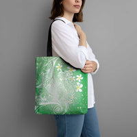 Polynesian Jellyfish Tote Bag With Plumeria Green LT05 - Polynesian Pride