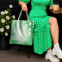Polynesian Jellyfish Tote Bag With Plumeria Green LT05 - Polynesian Pride