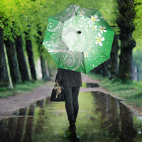 Polynesian Jellyfish Umbrella With Plumeria Green LT05 - Polynesian Pride
