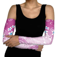 Polynesian Jellyfish Arm Sleeves With Plumeria Pink LT05 - Polynesian Pride