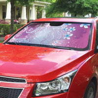 Polynesian Jellyfish Auto Sun Shade With Plumeria Pink LT05 - Polynesian Pride