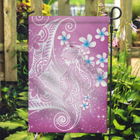 Polynesian Jellyfish Garden Flag With Plumeria Pink LT05 Garden Flag Pink - Polynesian Pride