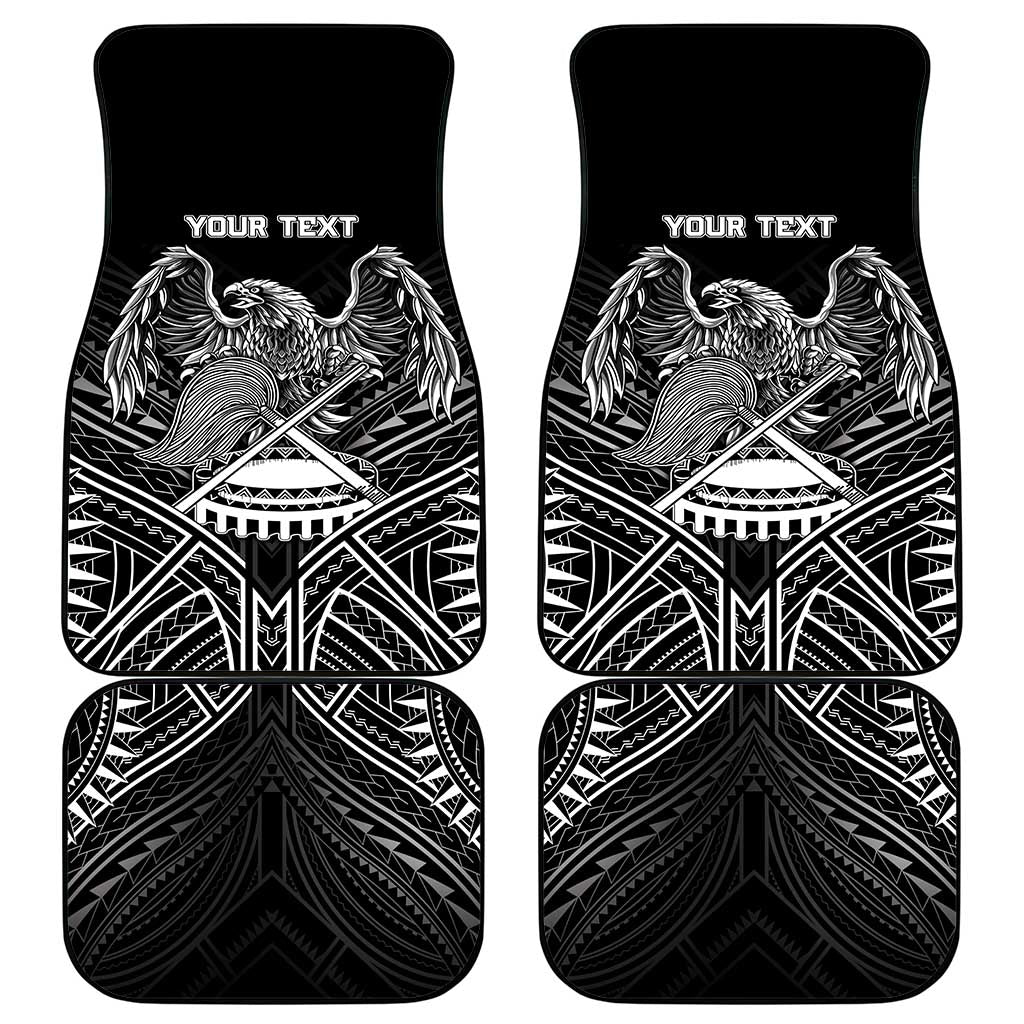 American Samoa Flag Day Car Mats Bald Eagle With Polynesian Pattern LT05 - Polynesian Pride