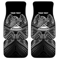 American Samoa Flag Day Car Mats Bald Eagle With Polynesian Pattern LT05 - Polynesian Pride