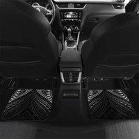 American Samoa Flag Day Car Mats Bald Eagle With Polynesian Pattern LT05 Set 2pcs - Back Black - Polynesian Pride