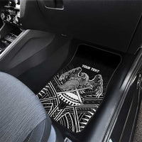American Samoa Flag Day Car Mats Bald Eagle With Polynesian Pattern LT05 - Polynesian Pride