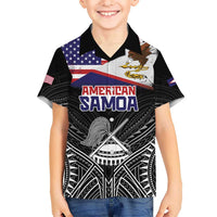 Personalised American Samoa Flag Day Hawaiian Shirt Bald Eagle With Polynesian Pattern LT05 - Polynesian Pride