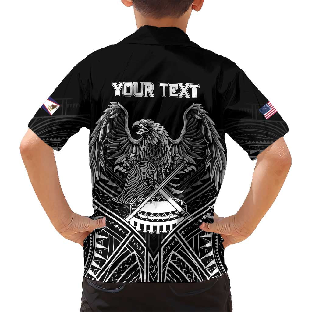 Personalised American Samoa Flag Day Hawaiian Shirt Bald Eagle With Polynesian Pattern LT05 - Polynesian Pride