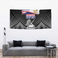 American Samoa Flag Day Tapestry Bald Eagle With Polynesian Pattern LT05 - Polynesian Pride
