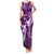 Personalised Fibromyalgia Awareness Family Matching Tank Maxi Dress and Hawaiian Shirt Polynesian Purple Ribbon