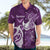 Personalised Fibromyalgia Awareness Hawaiian Shirt Polynesian Purple Ribbon