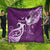 Fibromyalgia Awareness Quilt Polynesian Purple Ribbon