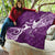 Fibromyalgia Awareness Quilt Polynesian Purple Ribbon