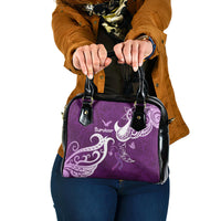 Fibromyalgia Awareness Shoulder Handbag Polynesian Purple Ribbon LT05 One Size Purple - Polynesian Pride