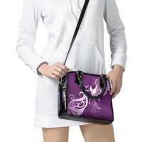 Fibromyalgia Awareness Shoulder Handbag Polynesian Purple Ribbon LT05 - Polynesian Pride