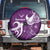 Fibromyalgia Awareness Spare Tire Cover Polynesian Purple Ribbon