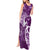 Personalised Fibromyalgia Awareness Tank Maxi Dress Polynesian Purple Ribbon