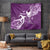 Fibromyalgia Awareness Tapestry Polynesian Purple Ribbon